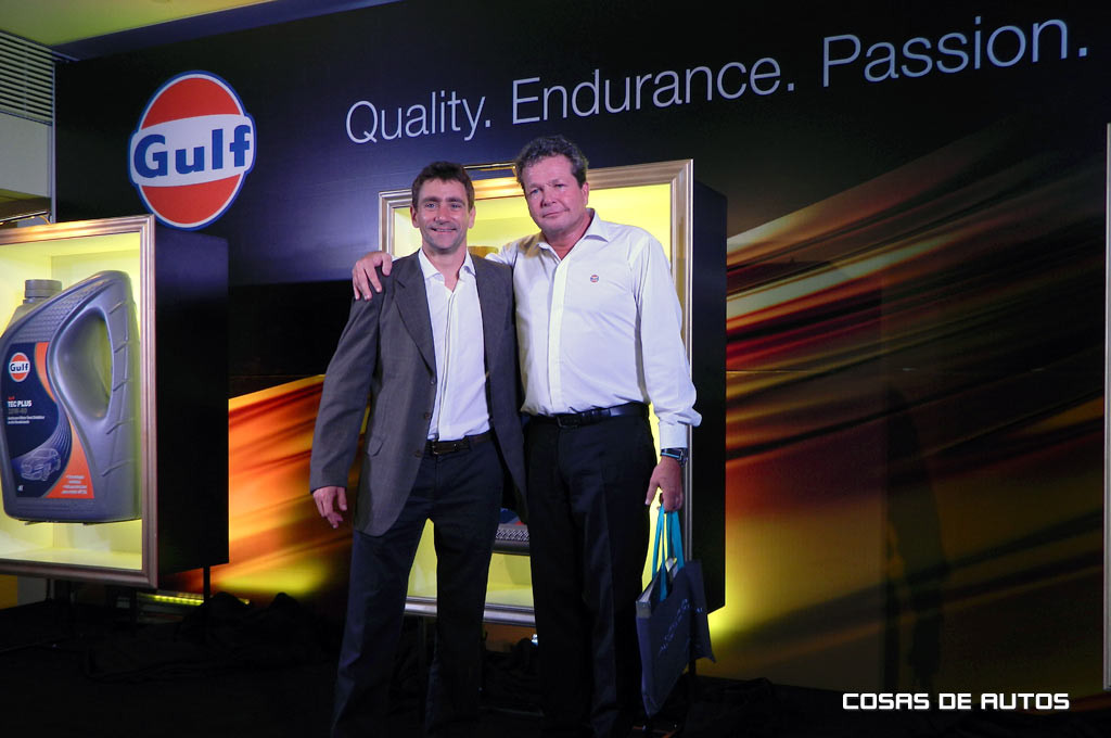 Silva junto a Rutten, CEO de Gulf Oil, quien viajó especialmente a Buenos Aires para el evento.