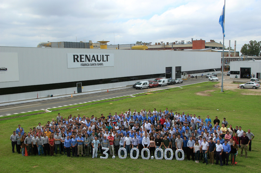 Renault Argentina 3 Millones de unidades en Santa Isabel