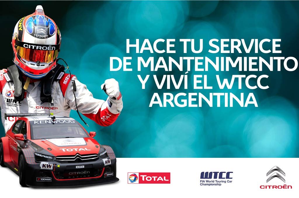 Concurso de Citroën para viajar a Termas a alentar Pechito López en el WTCC