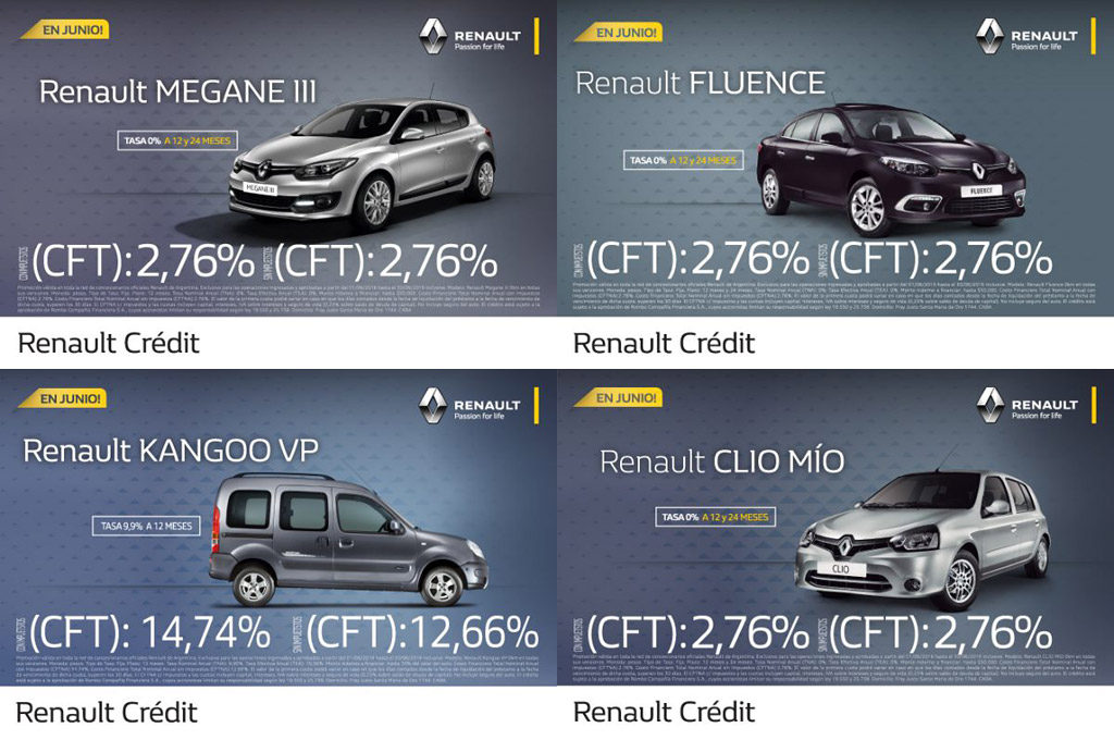 Durante junio, Renault ofrece bonificaciones y financiación especial
