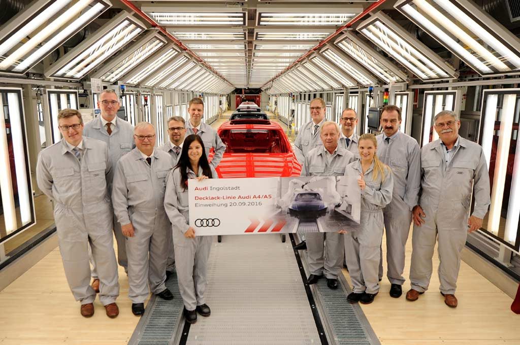 Audi inauguró un nuevo taller de pintura en Ingolstadt