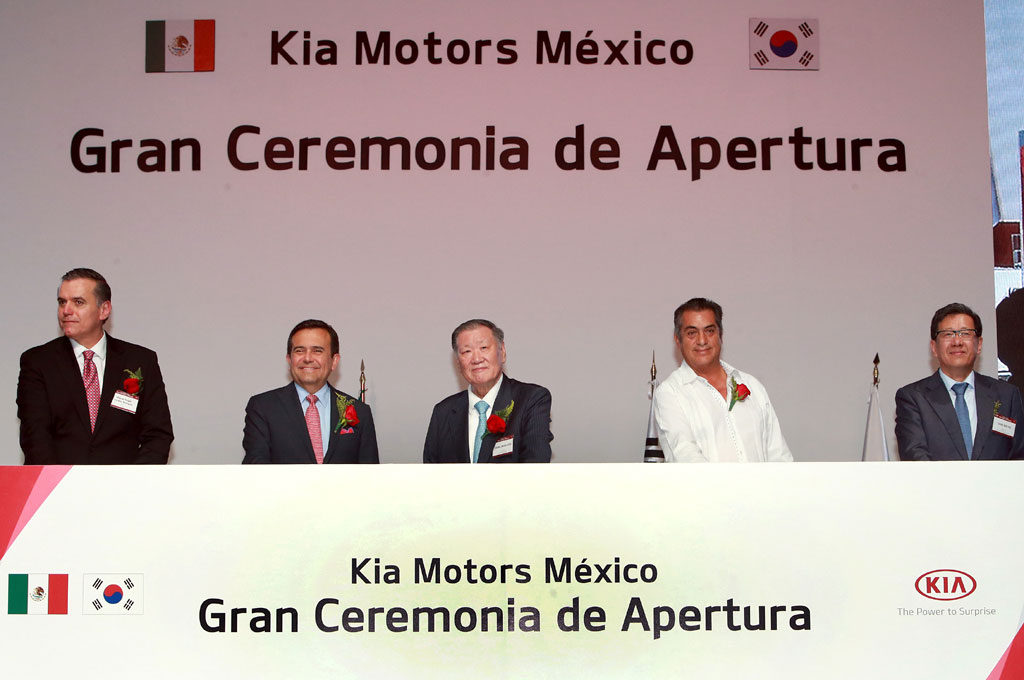 Inauguración de la Planta de KIA en Nuevo León, México