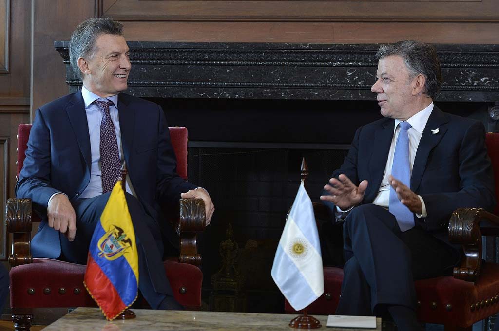 Mauricio Macri y Juan Manuel Santos