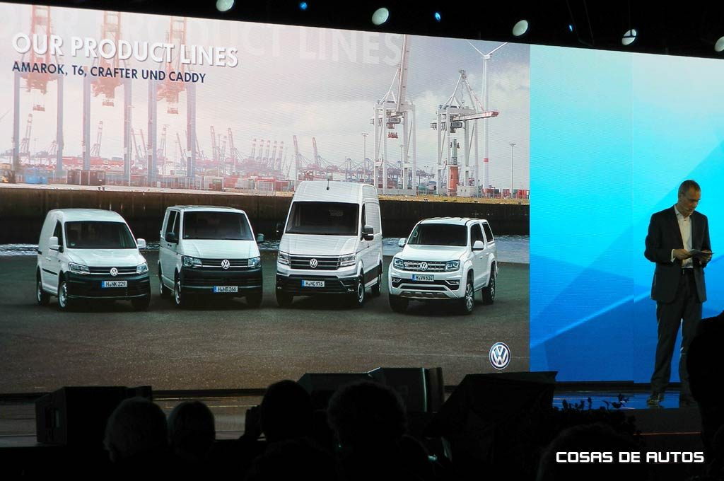 Lineup actual de Vehículos Comerciales de VW.