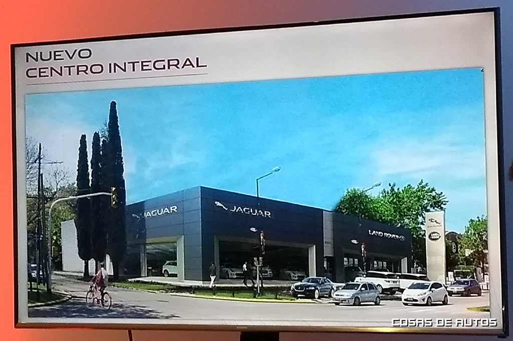 Render el futuro centro integral Jaguar-Land Rover de San Isidro.