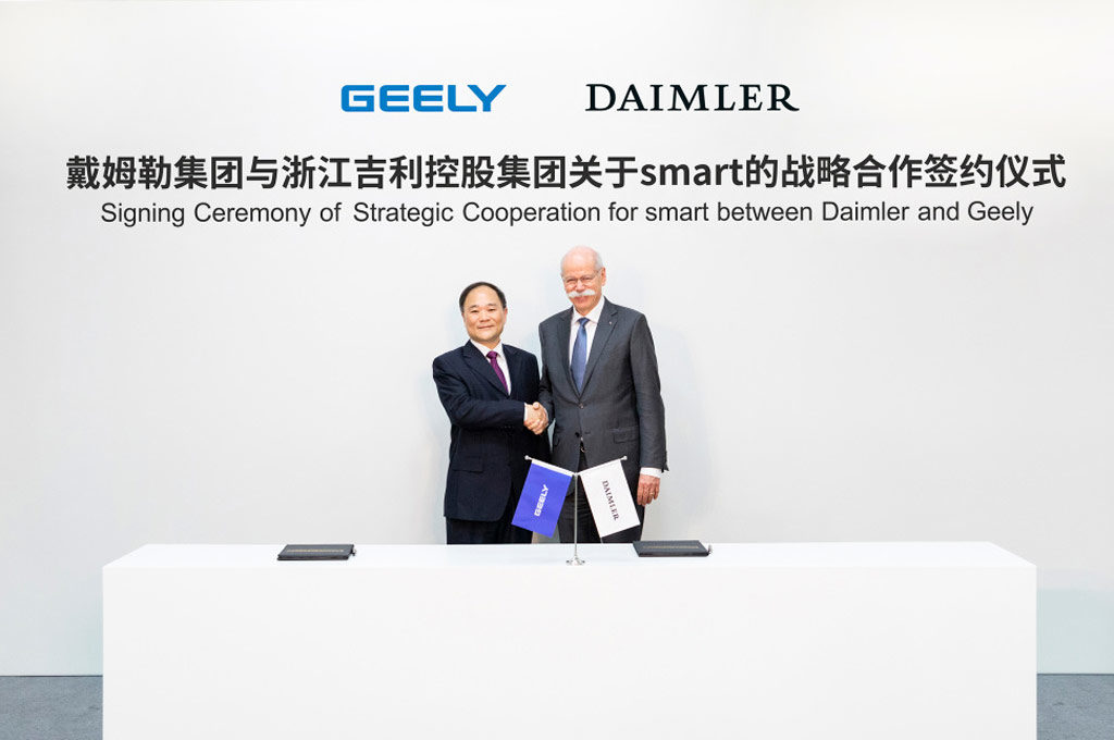 Geely - Daimler acuerdo en China