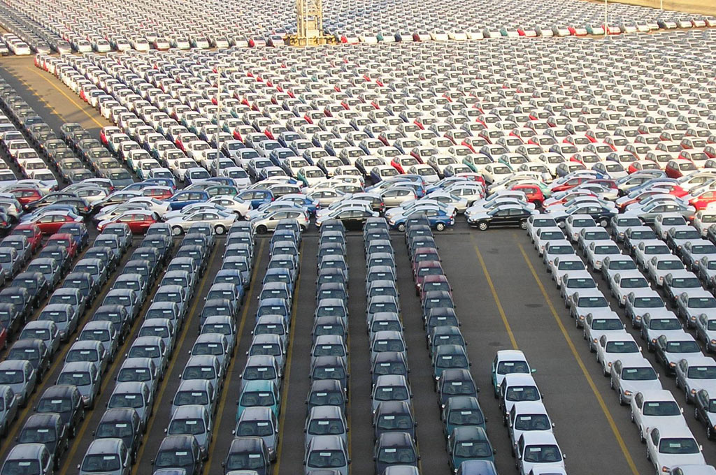Patio de autos en EE.UU.