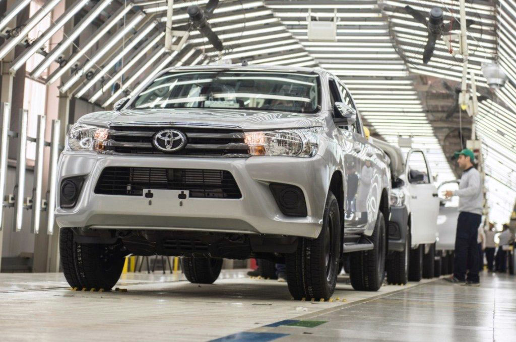 Toyota Hilux en la planta de Zárate
