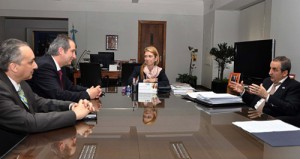 Echeagaray, Giorgi y Moreno en el Ministerio de Industria.