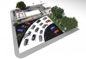 Stand de Audi en Pinamar para 2012.