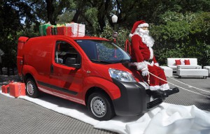 Fiat Qubo con PapÃ¡ Noel