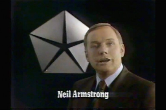 El recuerdo para Neil Armstrong como vendedor de Chrysler
