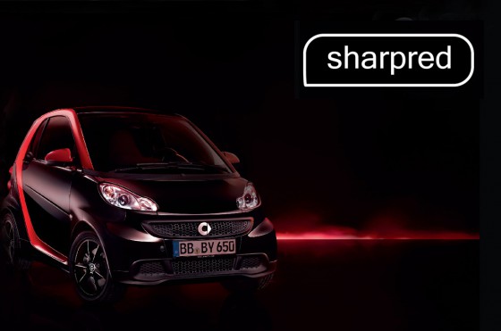 smart coupé sharpred