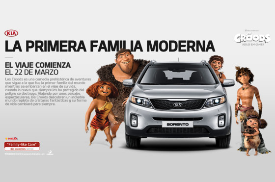Autos y cine: Kia Argentina se suba a la aventura de "Los Croods"