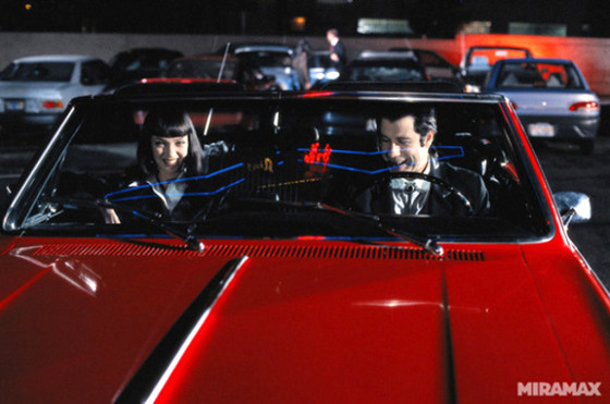 El Chevrolet Chevelle Malibu en su gran escena en Pulp Fiction.
