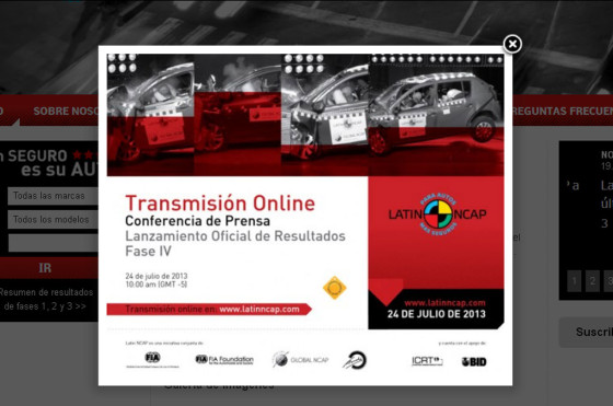 Latin NCAP presentará los resultados de la cuarta fase de crash test