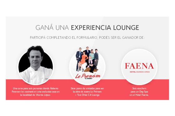 Citroën Argentina lanza el concurso Experiencias C4 Lounge