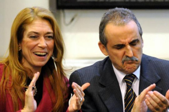 Débora Giorgi y Guillermo Moreno
