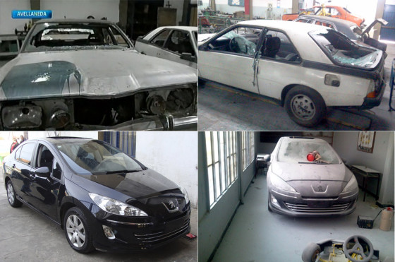 Indignante: destrozan autos de una Escuela Técnica, incluido un 408 donado por Peugeot