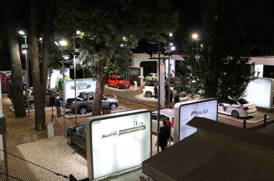 Stand de Fiat en Pinamar
