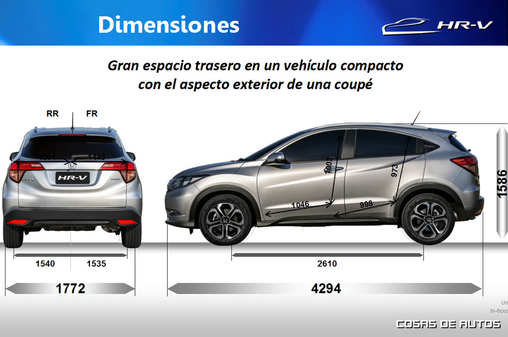 Medidas del HondaHRV Cosas de Autos