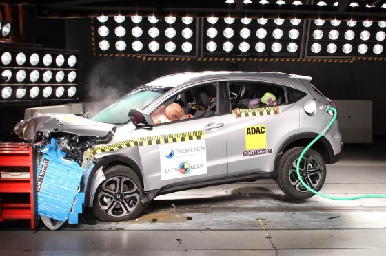 Honda HR-V logró las 5 estrellas Latin NCAP