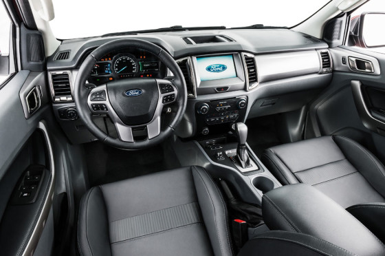 Interior de la Nueva Ford Ranger