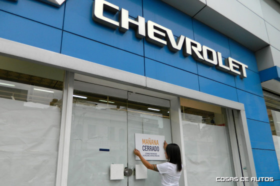 Chevrolet concesionario cerrado