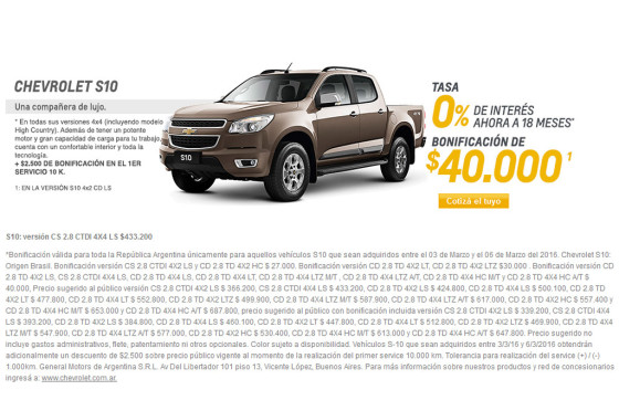Chevrolet reabrió sus concesionarios con descuentos