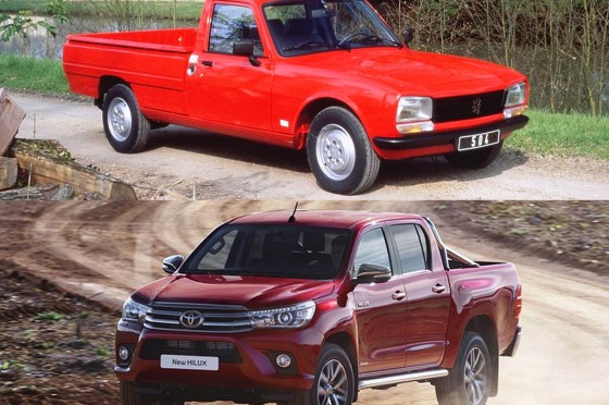 pick-up Peugeot Toyota