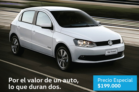 Gol Trend Trendline se vende en marzo a $199.000