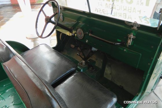Primer vehículo salido de Fábrica Santa Isabel: un Jeep IKA.