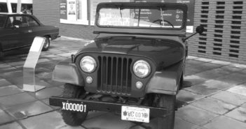 Primer vehículo salido de Fábrica Santa Isabel: un Jeep IKA.