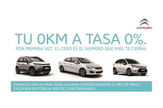 Argentina: Citroen lanza financiación con tasa 0% a 12 meses