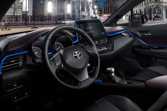 Interior del Toyota C-HR