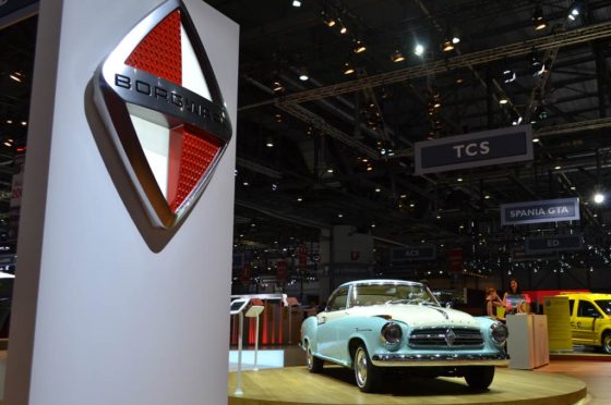 Stand de Borgward en el Salón de Ginebra, Suiza.