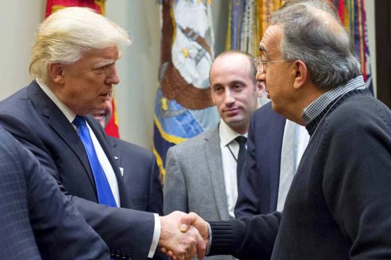 Trump saluda a Marchionne