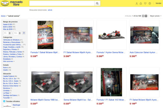 Colección Salvat de Fórmula 1 en MercadoLibre