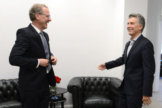 Mornhinweg y Macri