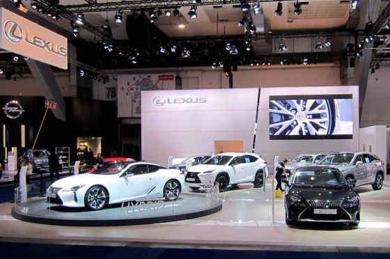 Stand de Lexus en Bruselas