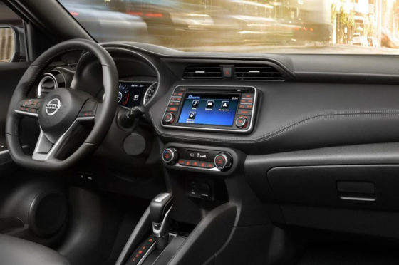 Interior del Nissan Kicks
