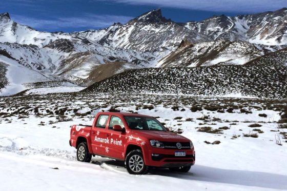 #Invierno2017: fuerte presencia de Volkswagen en Las Leñas con la Amarok V6 como protagonista