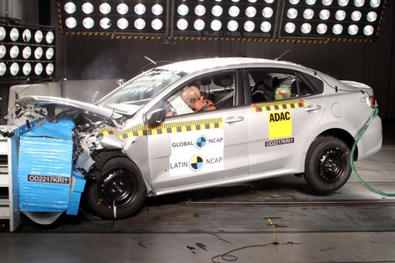 Kia Rio Sedán testeado por Latin NCAP