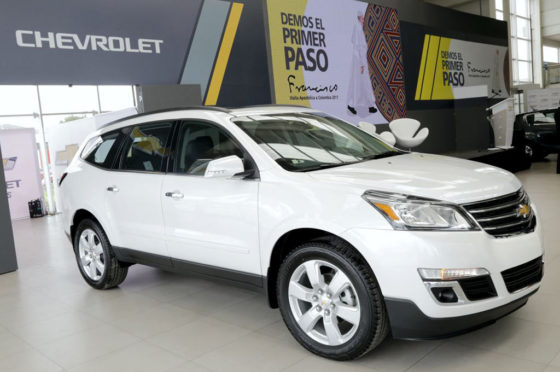 Papamóvil Chevrolet Traverse en Colombia