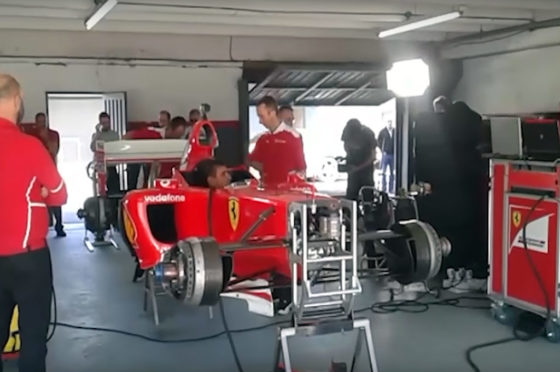 Pérez Companc giró con su Ferrari de Fórmula 1 en el Autódromo