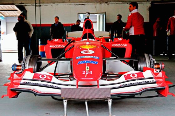Pérez Companc giró con su Ferrari de Fórmula 1 en el Autódromo