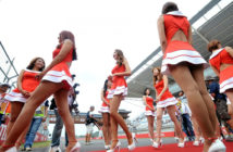 Grid girls en GP de Corea del Sur
