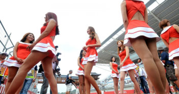 Grid girls en GP de Corea del Sur