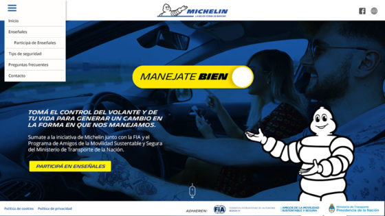 Campaña ManejateBien de Michelin