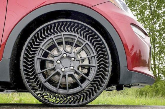 Neumático sin aire Michelin Uptis